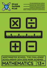 Detailed step-by-step mark schemes for Westminster maths 14-16