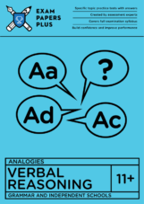 11+ Verbal Reasoning practice with focus on Analogies