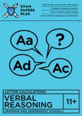 11+ topic-specific practice materials for Verbal Reasoning