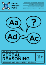 11+ Verbal Reasoning practice tests for Word Puzzles