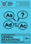 11+ Letter Analogies pack for Verbal Reasoning exams
