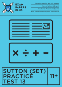 maths exercises for the 11+ Sutton exam