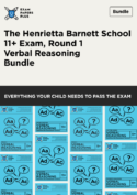 Henrietta Barnett School (HBS) stage 1 11+ Verbal Reasoning exam