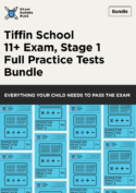 Tiffin School 11+ bundle for the Stage 1 exam