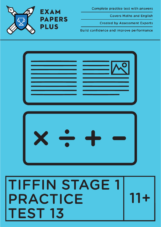 details about the Tiffin stage 1 eleven plus exam