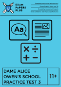 Dame Alice Owen's School 11 plus practice materials
