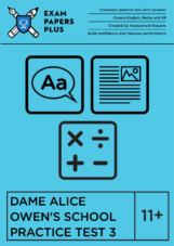 Dame Alice Owen's School 11 plus practice materials