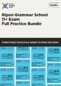 bundle for Ripon Grammar School 11 Plus (11+) exam preparation