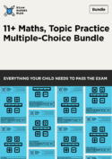 multiple-choice 11+ mathematics questions with answers