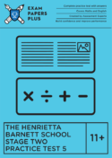 what to study for the Henrietta Barnett Stage 2 exam