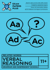 11+ Verbal Reasoning practice with focus on Related Words