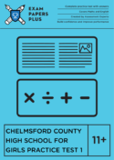 FSCE 11+ exam for Chelmsford County High School for Girls