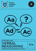 Best resources for 11+ Verbal Reasoning Exam