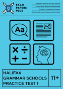 best practice for the Halifax Grammar Schools 11+ exam