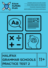 what's the format of the Halifax Grammar Schools 11+ exam for year 7 entry
