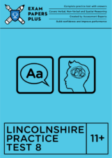 Lincolnshire practice tests 11+ level free
