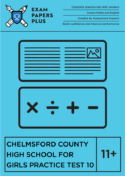 Chelmsford County High School For Girls 11+ entrance exam study guide