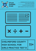 Chelmsford County High School For Girls 11+ practice tests with explanations