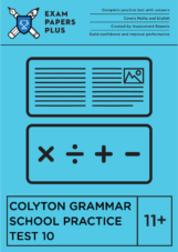 Colyton Grammar 11+ entrance exam study guide