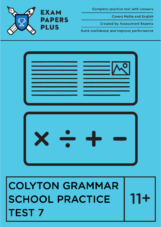 Colyton Grammar School FSCE 11+ English question examples