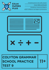 Colyton Grammar 11+ practice tests with explanations