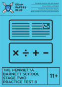 Henrietta Barnett 11+ level stage two mathematics exam sections