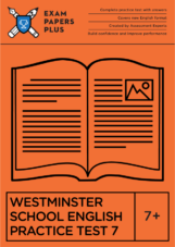 Westminster 7+ English exam syllabus