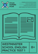 Westminster Under 8+ English exam preparation